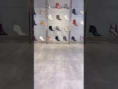 여성 부츠 얇은 톱니 짧은 부츠 발목 부츠 캐주얼 여성 신발