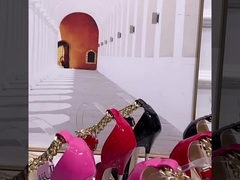 여성 하이힐 샌들 초고 톱니 얇은 하이힐 하이힐 패션 여성 신발